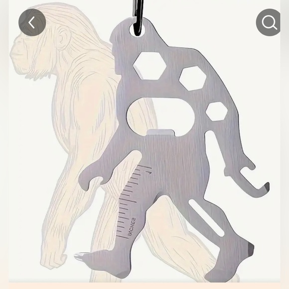 RisPis Other - Stainless Steel Multifunctional Tool, Shaped like Bigfoot